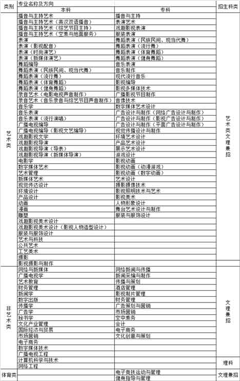 四川傳媒學(xué)院2020年藝術(shù)類專業(yè)招生簡章